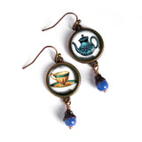 Mismatched Teacup & Teapot Earrings, Handmade in Detroit