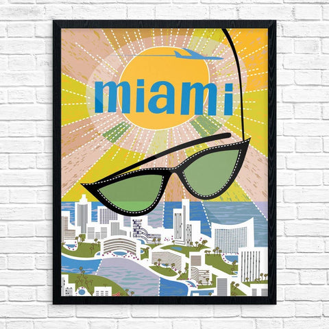 Greeting Card: Miami Sunglasses