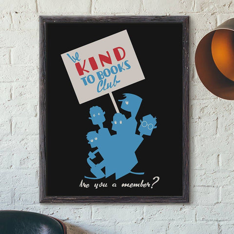 Greeting Card: Be Kind to Books Club