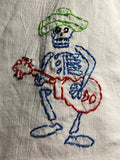 Millie's Tea Towels, Hand Embroidered: Dia de Los Muertos Collection (7 to choose from)