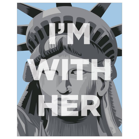 Greeting Card: Statue of Liberty (I'm with Her)