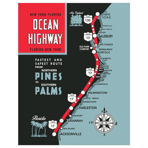 Greeting Card: Retro Roadmap