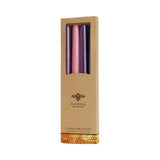 Traditional Advent Beeswax Candles, Hand Dipped, Box of 4
