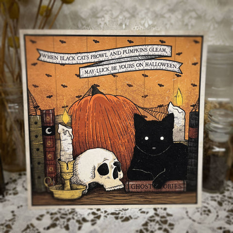 The Orphans of Dudleytown Art Print: Ghost Stories and Black Cats