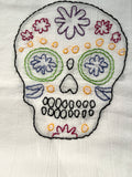 Millie's Tea Towels, Hand Embroidered: Dia de Los Muertos Collection (3 to choose from)