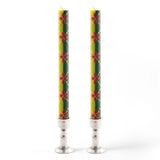 Pair of Hand Crafted Dinner Candles, Christmas