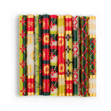 Pair of Hand Crafted Dinner Candles, Christmas