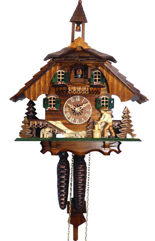 Black Forest Cuckoo Clock with Moving Wood Chopper