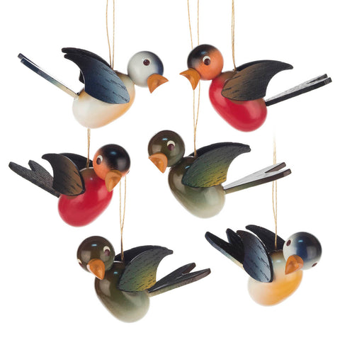 Handmade Wooden Bird Ornament from Germany