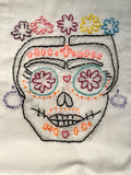 Millie's Tea Towels, Hand Embroidered: Dia de Los Muertos Collection (7 to choose from)