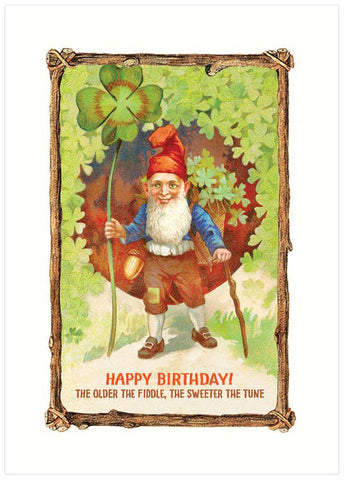 Birthday Card : Gnome with a Sweeter Tune