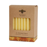 Hanukkah Beeswax Candles, Box of 45, Hand Dipped