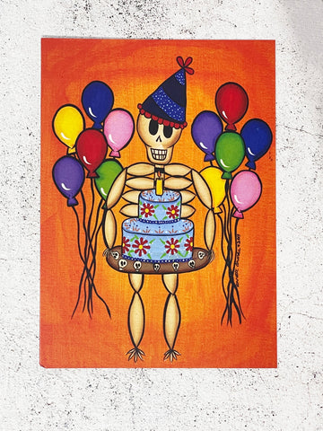 Day of the Dead Greeting Card: Happy Birthday