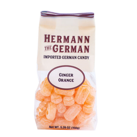 German Hard Candies: Ginger Orange