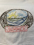 Millie's Tea Towels, Hand Embroidered: Summer (6 to choose from)