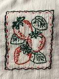 Millie's Tea Towels, Hand Embroidered: Fancy Fruit Collection (9 to choose from)