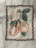Millie's Tea Towels, Hand Embroidered: Fancy Fruit Collection (9 to choose from)