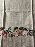 Millie's Tea Towels, Hand Embroidered: Fancy Fruit Collection (9 to choose from)
