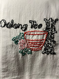 Millie's Tea Towels, Hand Embroidered: Tea Time (9 to choose from)