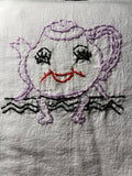 Millie's Tea Towels, Hand Embroidered: Kooky Kitchen (8 to choose from)