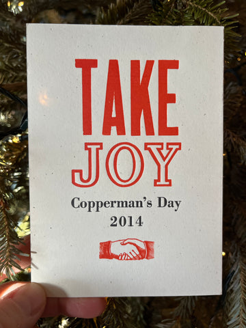 Copperman's Day 2014: Take Joy