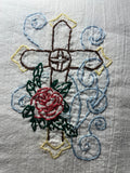 Millie's Tea Towels, Hand Embroidered: Faith & Hope & Love (8 to choose from)