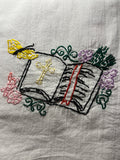Millie's Tea Towels, Hand Embroidered: Faith & Hope & Love (8 to choose from)