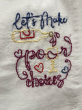 Millie's Tea Towels, Hand Embroidered: Good Ideas Collection (4 to choose from)