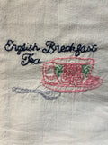 Millie's Tea Towels, Hand Embroidered: Tea Time (9 to choose from)