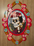Painted Tin Wall Hanging: Frida