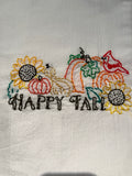 Millie's Tea Towels, Hand Embroidered: Autumn (4 to choose from)