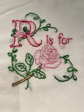 Millie's Tea Towels, Hand Embroidered: Flowers & Butterflies (8 to choose from)