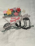 Millie's Tea Towels, Hand Embroidered: Farmer's Market Collection (9 to choose from)