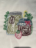 Millie's Tea Towels, Hand Embroidered: Farmer's Market Collection (9 to choose from)