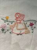 Millie's Tea Towels, Hand Embroidered: Sun Bonnet Days Collection (9 to choose from)
