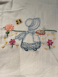 Millie's Tea Towels, Hand Embroidered: Sun Bonnet Days Collection (9 to choose from)