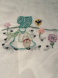 Millie's Tea Towels, Hand Embroidered: Sun Bonnet Days Collection (9 to choose from)