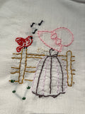 Millie's Tea Towels, Hand Embroidered: Sun Bonnet Days Collection (9 to choose from)