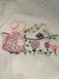 Millie's Tea Towels, Hand Embroidered: Sun Bonnet Days Collection (9 to choose from)