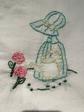 Millie's Tea Towels, Hand Embroidered: Sun Bonnet Days Collection (9 to choose from)