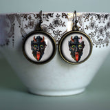 Krampus Earrings, Handmade in Detroit