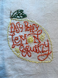 Millie's Tea Towels, Hand Embroidered: Lemons! (10 to choose from)