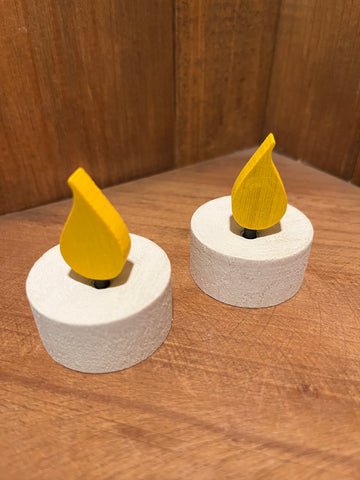 Swedish Wooden "Candles" : Tea Lights