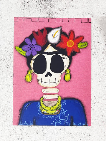 Day of the Dead Greeting Card: Frida Traditional