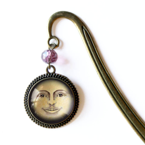 Victorian Man in the Moon Book Hook