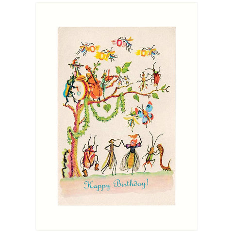 Birthday Card : Insect Party