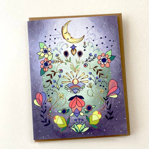 Greeting Card: Moon Glow Mystic