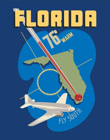 Greeting Card: Fly South to Florida