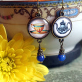 Mismatched Teacup & Teapot Earrings, Handmade in Detroit