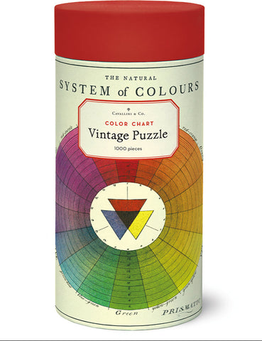 Vintage Puzzle: Color Wheel Chart, 1000 pieces